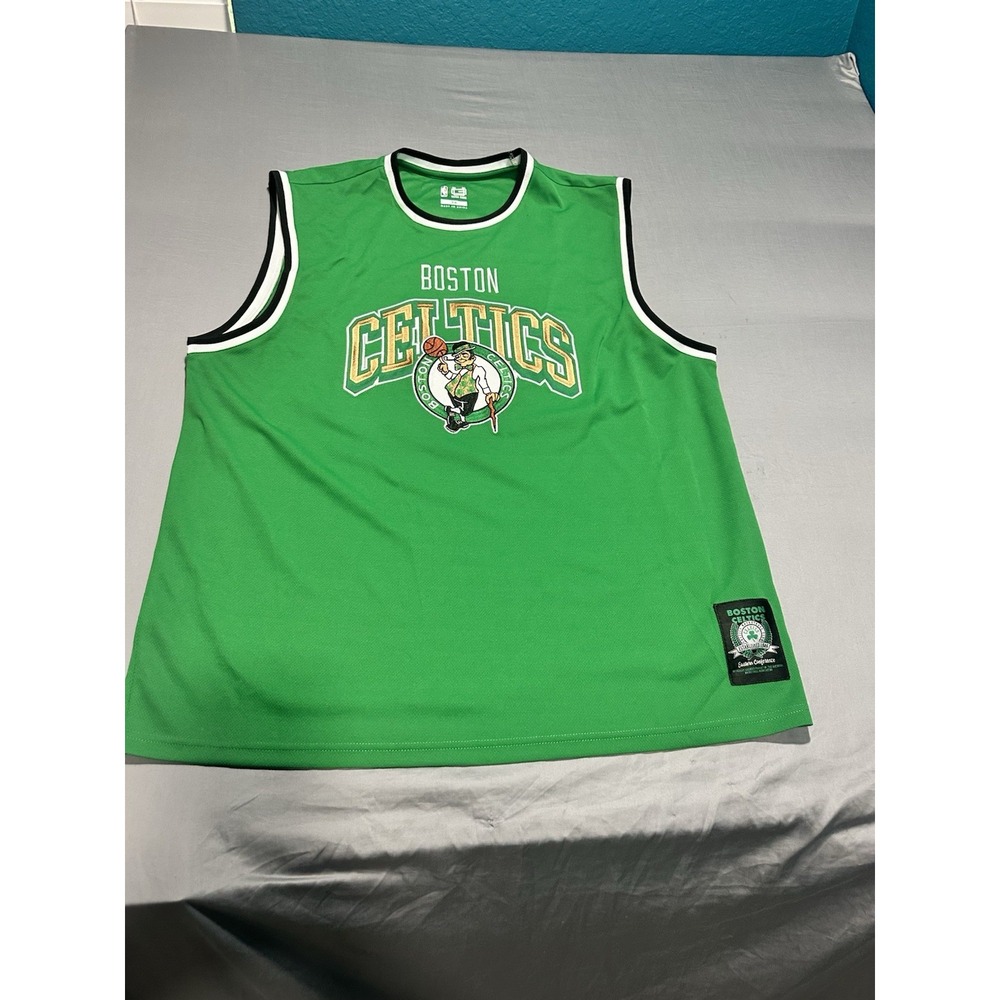Ultra Game Boston Celtics Green Embroidered Jersey 2X‎